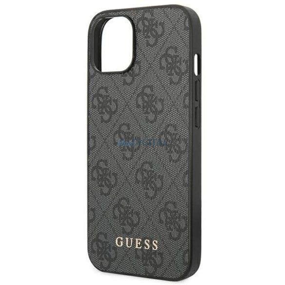 Guess GUHCP14SG4GFGR iPhone 14 6.1 "szürke kemény tok 4G fém arany logo