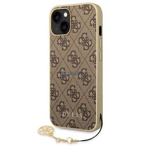 Guess GUHCP14SGF4GBR iPhone 14 6.1 "barna keménytok 4G Charms kollekció