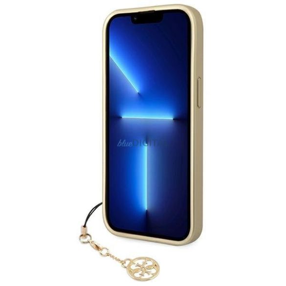 Guess GUHCP14SGF4GBR iPhone 14 6.1 "barna keménytok 4G Charms kollekció