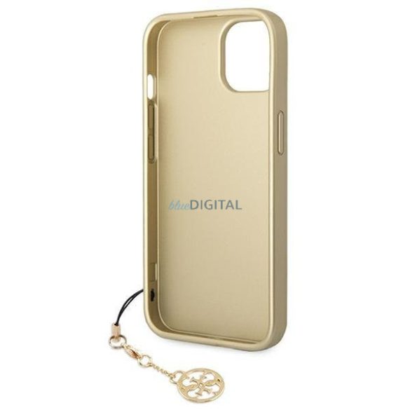 Guess GUHCP14SGF4GBR iPhone 14 6.1 "barna keménytok 4G Charms kollekció