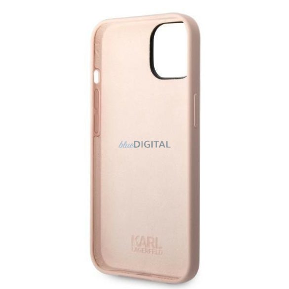 Karl Lagerfeld KLHCP14MSNIKBCP iPhone 14 Plus 6,7" keménytok rózsaszín/rózsaszín szilikon Ikonik