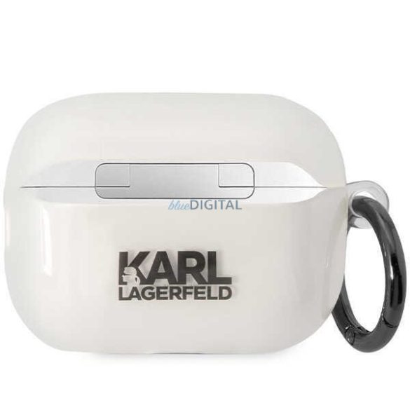 Karl Lagerfeld KLAP2HNIKTCT Airpods Pro 2 tok átlátszó ikonikus Karl Lagerfeld