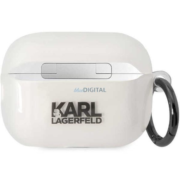 Karl Lagerfeld KLAP2HNCHTCT Airpods Pro 2 tok átlátszó ikonikus Choupette