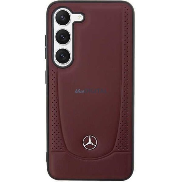 Mercedes MEHCS23SARMRE Samsung Galaxy S23 S911 piros keménytok bőr Urban Bengale