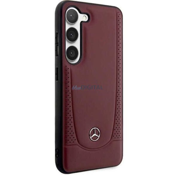 Mercedes MEHCS23MARMRE Samsung Galaxy S23+ S916 piros keménytok bőr Urban Bengale