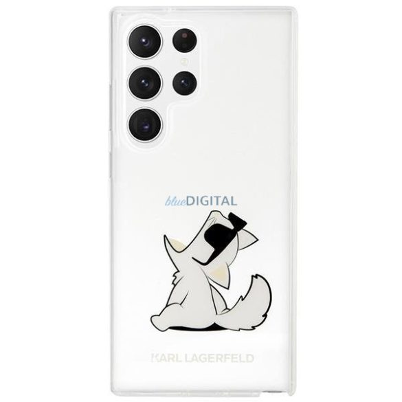 Karl Lagerfeld KLHCS23LCFNRC Samsung Galaxy S23 Ultra S918 átlátszó keménytok Choupette Fun
