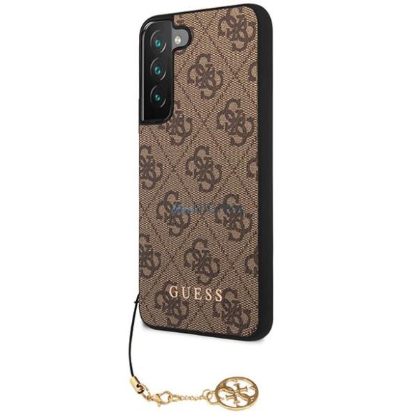 Guess GUHCS23MGF4GBR Samsung Galaxy S23+ S916 barna keménytok 4G Charms Collection