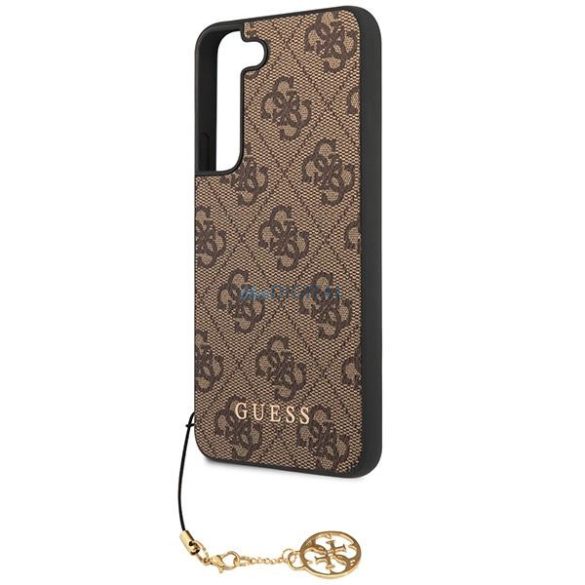 Guess GUHCS23MGF4GBR Samsung Galaxy S23+ S916 barna keménytok 4G Charms Collection