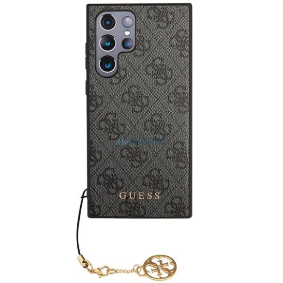 Guess GUHCS23LGF4GBR Samsung Galaxy S23 Ultra S918 barna keménytok 4G Charms Collection