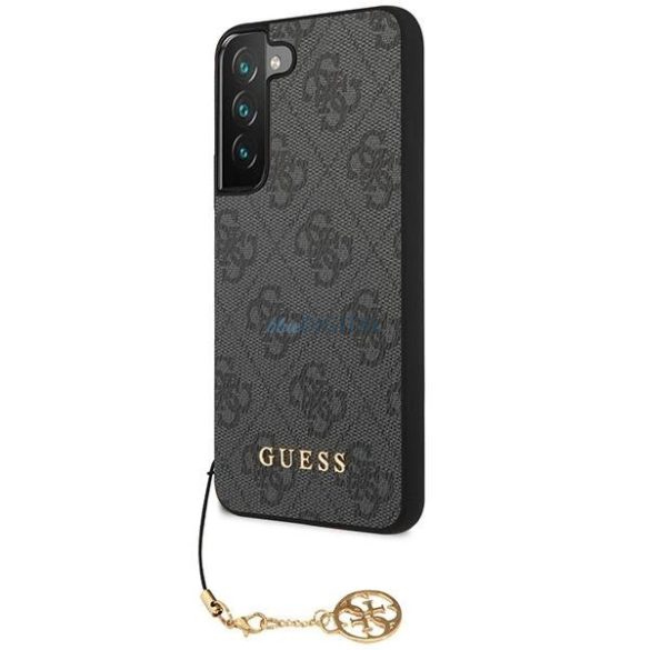 Guess GUHCS23SGF4GGR Samsung Galaxy S23 S911 szürke keménytok 4G Charms Collection