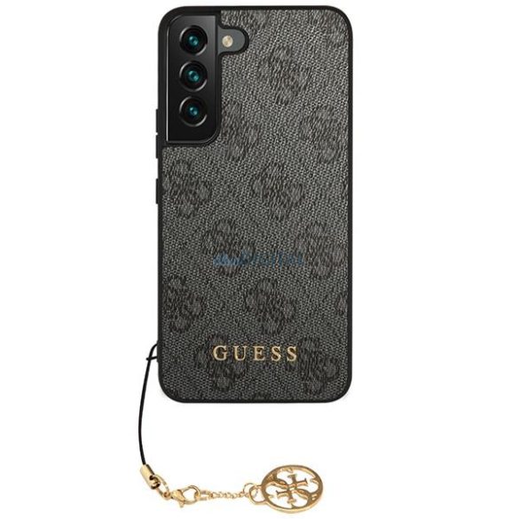 Guess GUHCS23SGF4GGR Samsung Galaxy S23 S911 szürke keménytok 4G Charms Collection