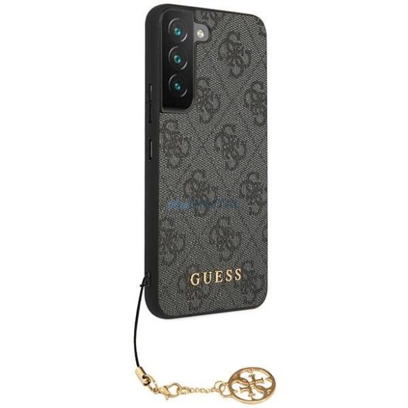 Guess GUHCS23SGF4GGR Samsung Galaxy S23 S911 szürke keménytok 4G Charms Collection