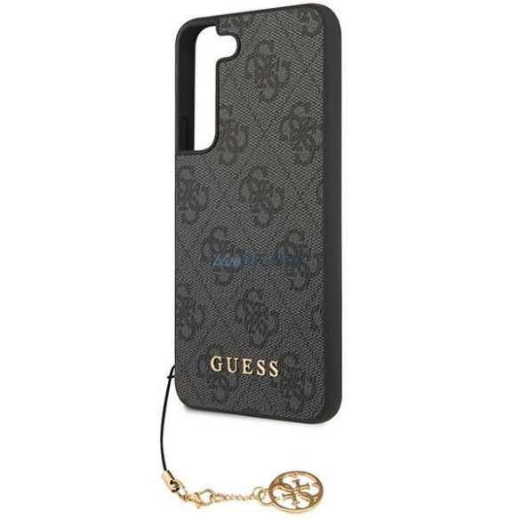 Guess GUHCS23SGF4GGR Samsung Galaxy S23 S911 szürke keménytok 4G Charms Collection