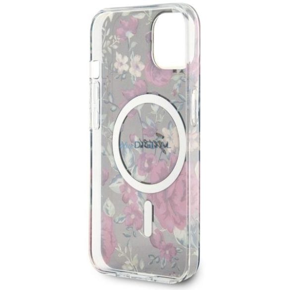 Guess GUHMP14MHCFWSA iPhone 14 Plus 6.7" zöld/kakk színű keménytok Flower MagSafe iPhone 14 Plus 6.7