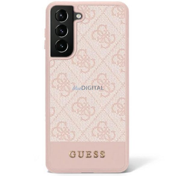 Guess GUHCS23LG4GLPI Samsung Galaxy S23 Ultra S918 rózsaszín/rózsaszín kemény tok 4G Stripe Collection