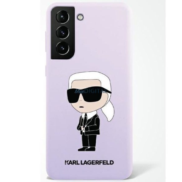 Karl Lagerfeld KLHCS23MSNIKBCU Samsung Galaxy S23+ S916 keménytok lila szilikon Ikonik lila