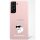 Karl Lagerfeld KLHCS23SSNCHBCP Samsung Galaxy S23 S911 keménytok rózsaszín/rózsaszín szilikon Choupette