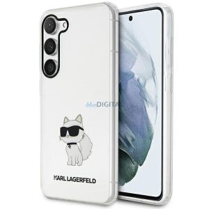 Karl Lagerfeld KLHCS23MHNCHTCT Samsung Galaxy S23+ S916 átlátszó keménytok ikonikus Choupette