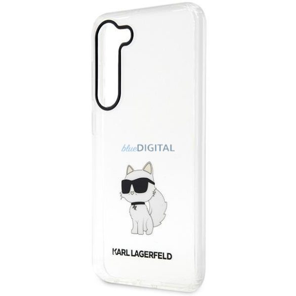 Karl Lagerfeld KLHCS23MHNCHTCT Samsung Galaxy S23+ S916 átlátszó keménytok ikonikus Choupette