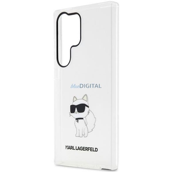 Karl Lagerfeld KLHCS23LHNCHTCT Samsung Galaxy S23 Ultra S918 átlátszó keménytok ikonikus Choupette