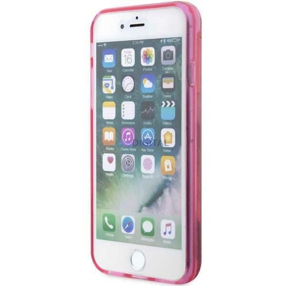 Karl Lagerfeld KLHCI8LNKHCP iPhone 7/8/ SE 2020/2022 rózsaszín keménytok csillogó Karl Head