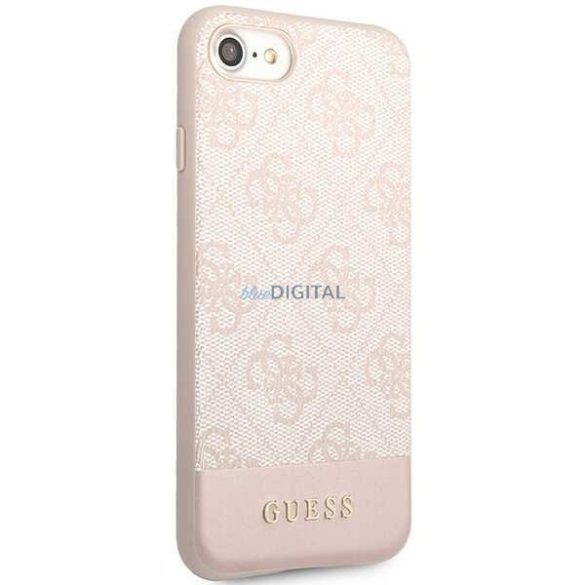 Guess GUHCI8G4GLPI iPhone 7/8/SE 2020/ 2022 rózsaszín keménytok 4G Stripe Collection