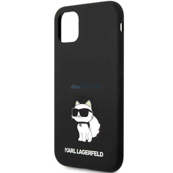 Karl Lagerfeld KLHCN61SNCHBCK iPhone 11/ XR keménytok fekete Szilikon Choupette