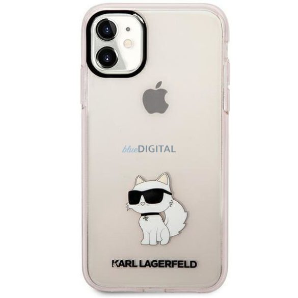 Karl Lagerfeld KLHCN61HNCHTCP iPhone 11 / Xr 6.1" rózsaszín keménytok ikonikus Choupette