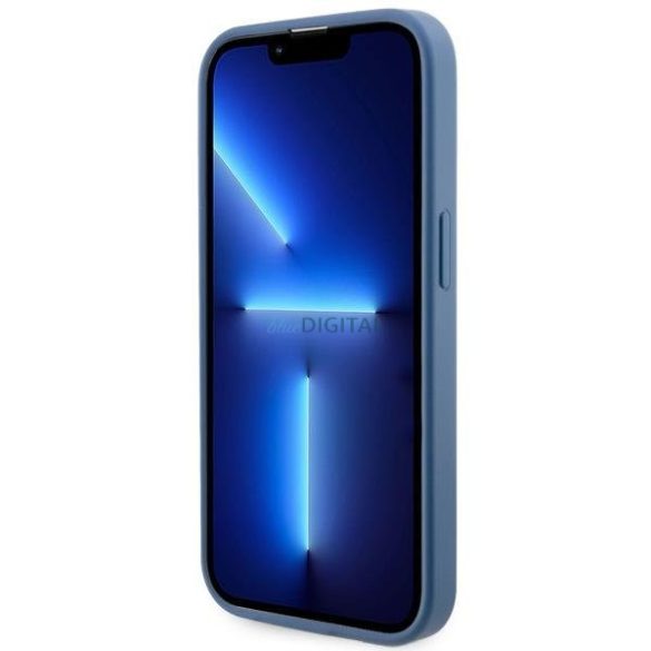 Guess GUHMP14LP4RPSB iPhone 14 Pro 6.1" kék keménytok 4G nyomtatott csíkokkal MagSafe