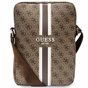 Guess táska GUTB10P4RPSW 10" barna 4G csíkos táblagép táska