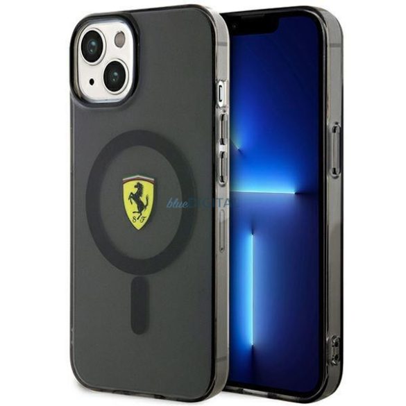 Ferrari FEHMP14MURKK iPhone 14 Plus 6,7" fekete/fekete keménytok áttetsző Magsafe