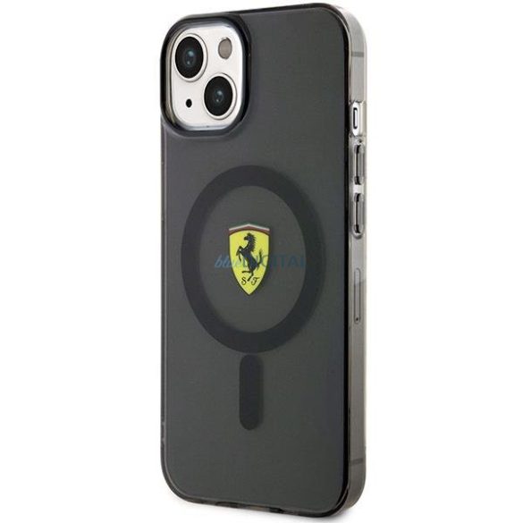 Ferrari FEHMP14MURKK iPhone 14 Plus 6,7" fekete/fekete keménytok áttetsző Magsafe