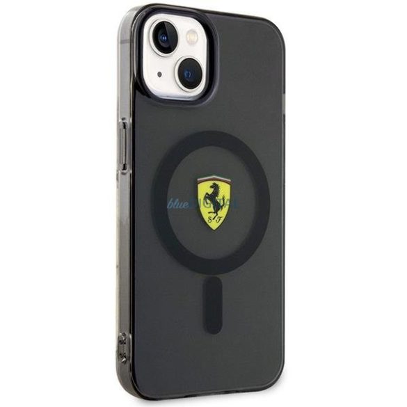 Ferrari FEHMP14MURKK iPhone 14 Plus 6,7" fekete/fekete keménytok áttetsző Magsafe