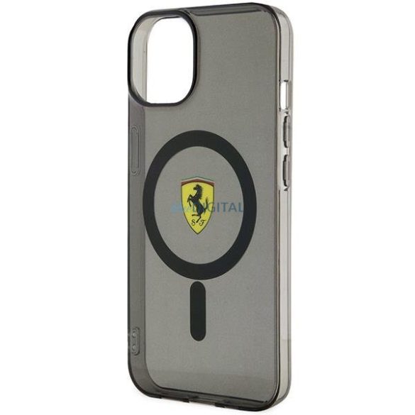 Ferrari FEHMP14MURKK iPhone 14 Plus 6,7" fekete/fekete keménytok áttetsző Magsafe