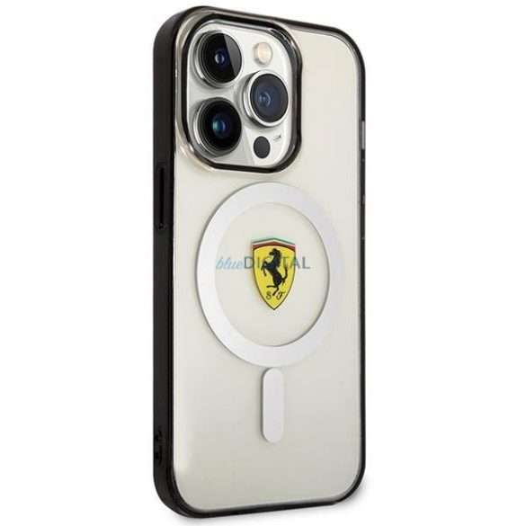 Ferrari FEHMP14LURKT iPhone 14 Pro 6.1" átlátszó keménytok Outline Magsafe