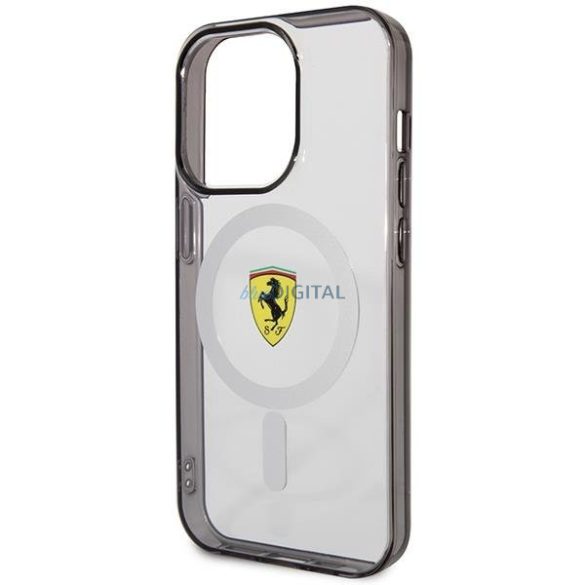 Ferrari FEHMP14LURKT iPhone 14 Pro 6.1" átlátszó keménytok Outline Magsafe