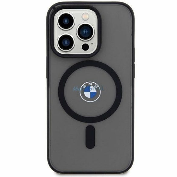 Case BMW BMHMP14MDSLK iPhone 14 Plus 6.7" fekete/fekete kemény tok Aláírás MagSafe