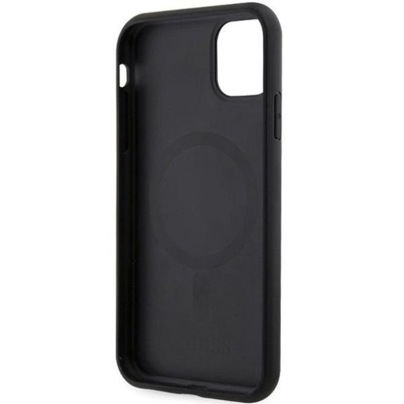 Guess GUHMN61HGCFSEK iPhone 11 / Xr 6.1" fekete keménytok GCube csíkos