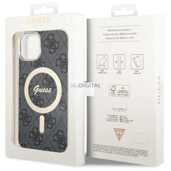 Guess 4G MagSafe tok iPhone 14 - fekete