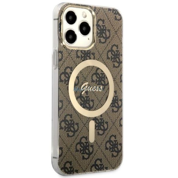 Guess GUHMP13XH4STW iPhone 13 Pro Max 6.7" barna keménytok 4G MagSafe