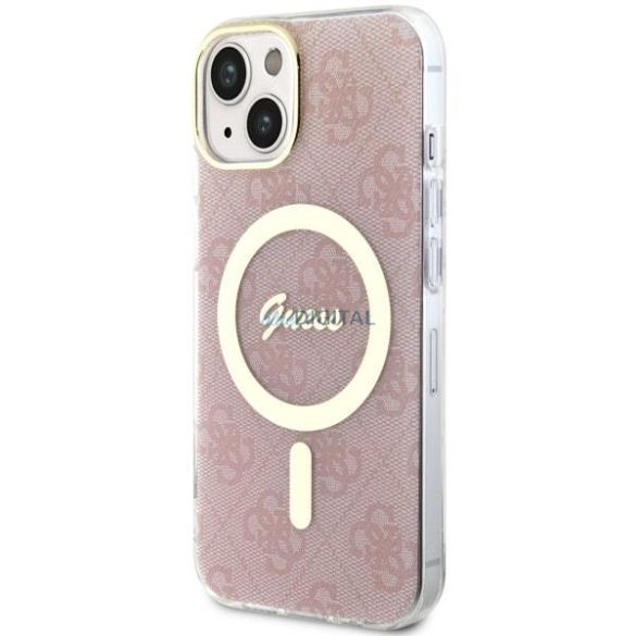Guess GUHMP14SH4STP iPhone 14 6.1" rózsaszín keménytok 4G MagSafe