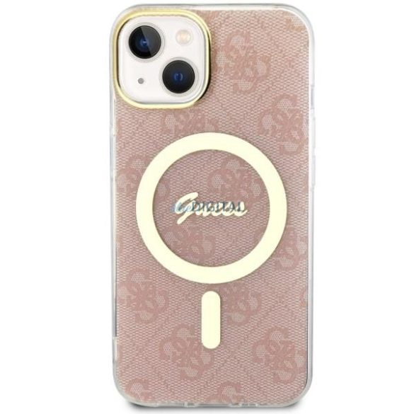 Guess GUHMP14SH4STP iPhone 14 6.1" rózsaszín keménytok 4G MagSafe