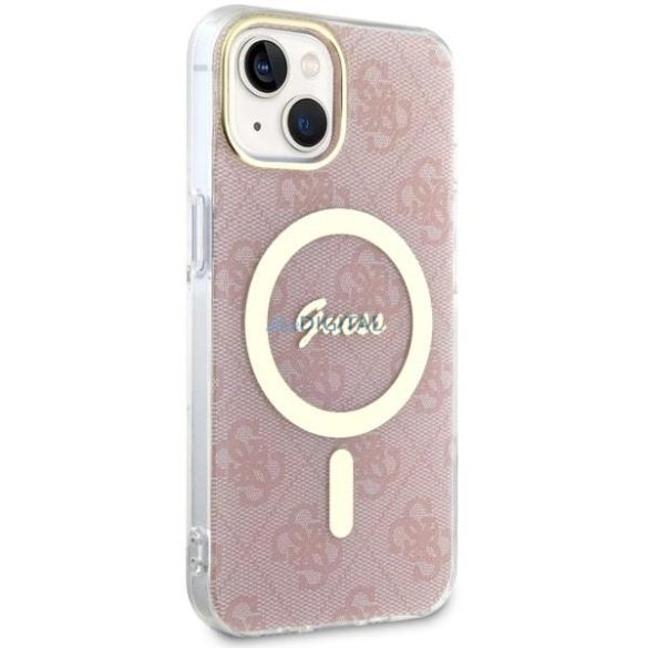 Guess GUHMP14SH4STP iPhone 14 6.1" rózsaszín keménytok 4G MagSafe