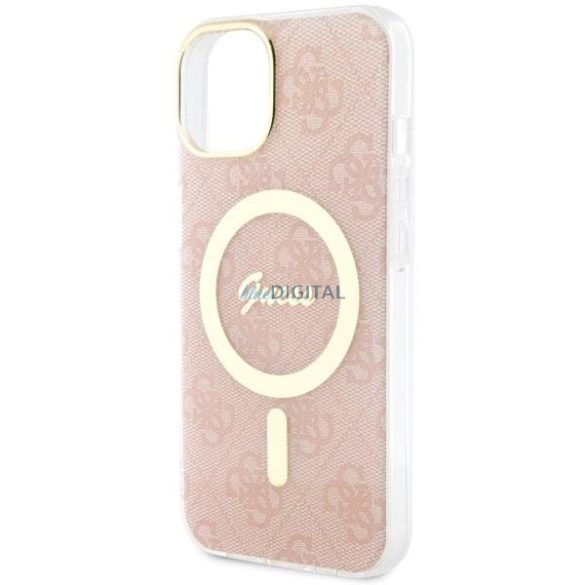 Guess GUHMP14SH4STP iPhone 14 6.1" rózsaszín keménytok 4G MagSafe