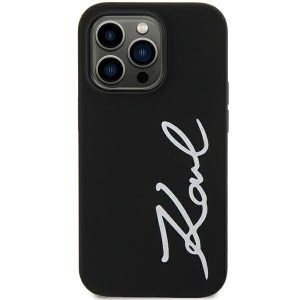 Karl Lagerfeld KLHCN61SKSVGK iPhone 11 / Xr 6.1" fekete keménytok szilikon aláírással