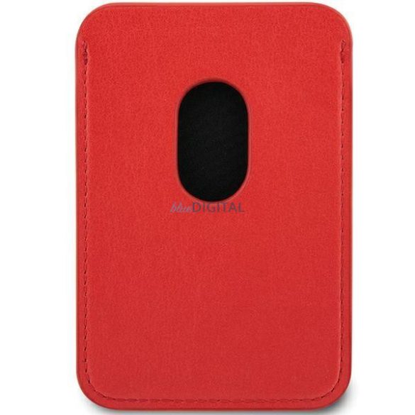 Ferrari telefontok pénztárcával kártyatartóval FEWCMRSIR tok - piros MagSafe Leather 2023 kollekció