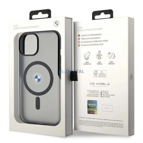 BMW IML Signature MagSafe tok iPhone 15 Plus / 14 Plus - fekete