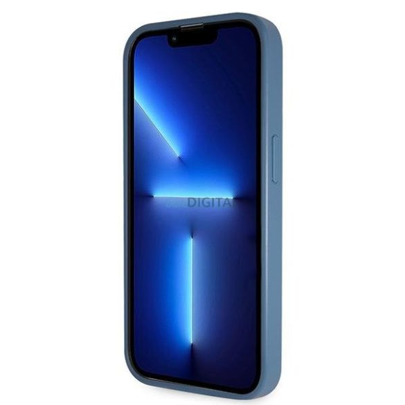 Guess GUHCP14LP4TDSCPB iPhone 14 Pro 6.1" kék keménytok Crossbody 4G fém logó