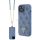 Guess GUHCP15SP4TDSCPB iPhone 15 6.1" kék keménytok Crossbody 4G fém logó
