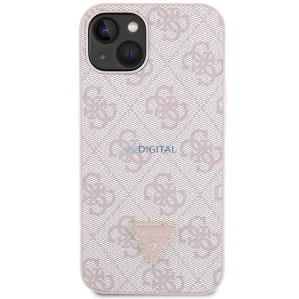 Guess GUHCP14XP4TDSCPP tok iPhone 14 Pro Max 6.7" - rózsaszín Crossbody 4G fém logó